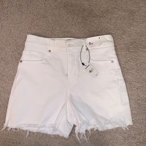 Brand new a 🏷 Express high rise midi white shorts